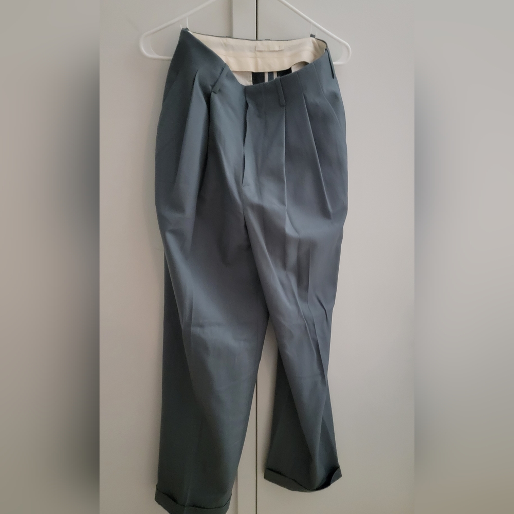 Grove pleated wide leg trouser